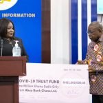 Absa Bank Ghana donates GHȼ1 million to Covid-19 National Trust Fund