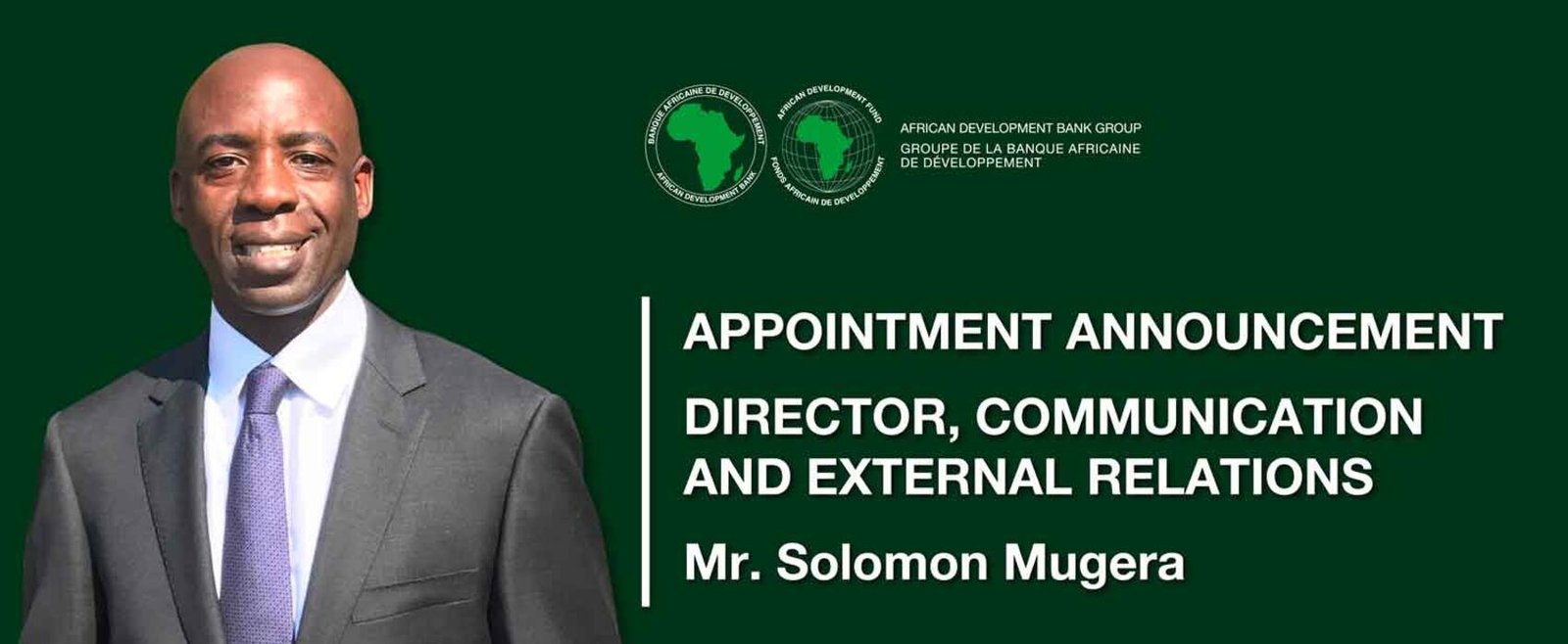 African Development Bank Group appoints Solomon Mugera as&hellip;