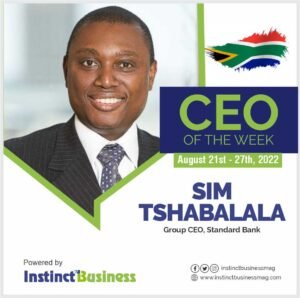 Sim Tshabalala, Group CEO, Standard Bank named InstinctBusiness&hellip;