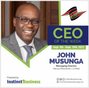 John Musunga, Managing Director, Kenya Breweries Limited Emerges&hellip;