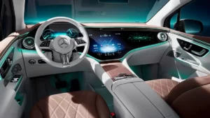 World Premiere of New Mercedes EQE SUV Holds