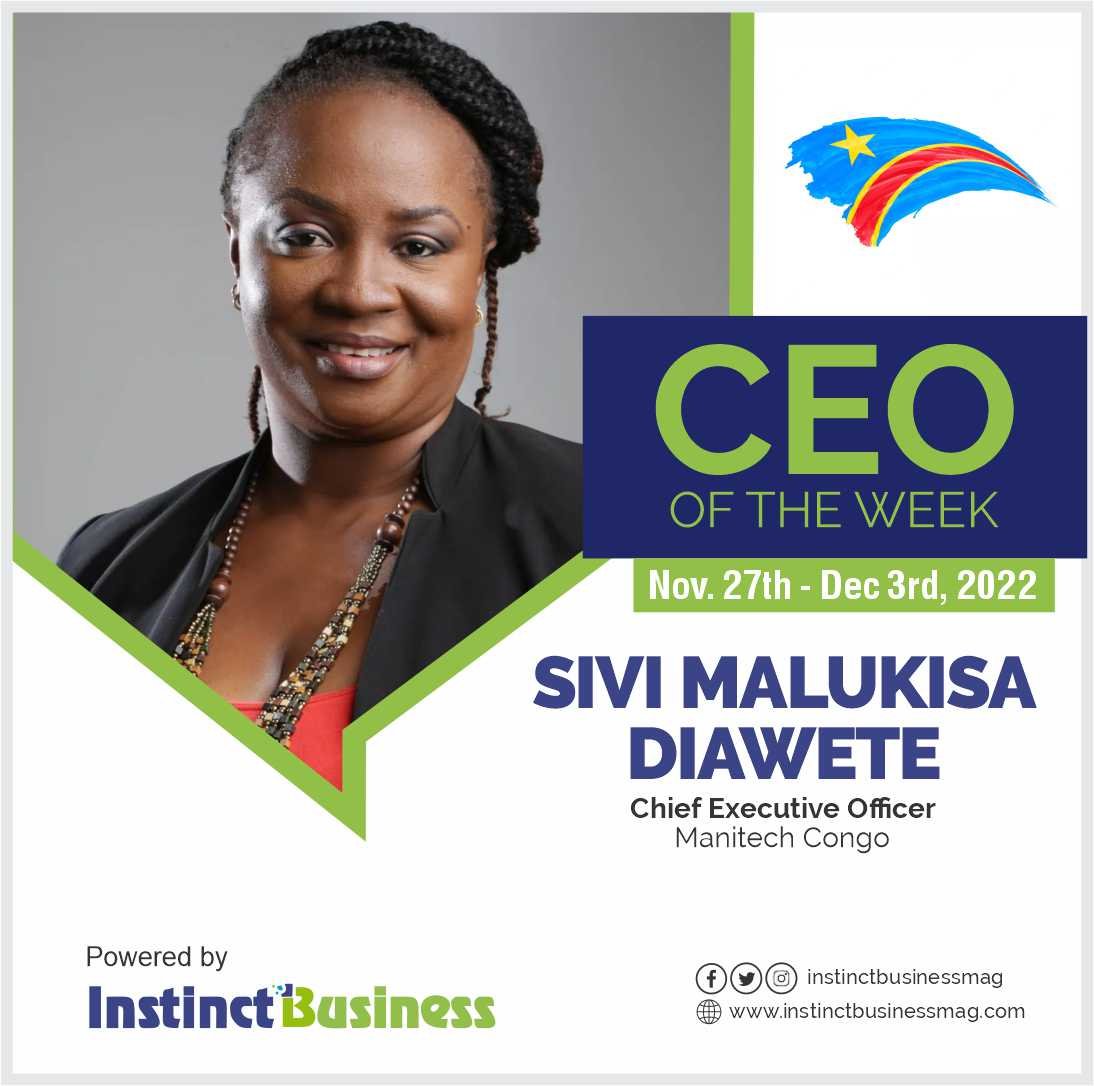 Sivi Malukisa Diawete, CEO of MANITECH CONGO reign as InstinctBusiness magazines “CEO of the week”