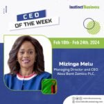 Mizinga Melu, Managing Director and CEO of Absa Bank Zambia PLC, emerged as InstinctBusiness Magazine CEO of the week