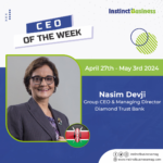 Nasim Devji, Group CEO & Managing Director of Diamond Trust Bank emerge as InstinctBusiness CEO of the Week