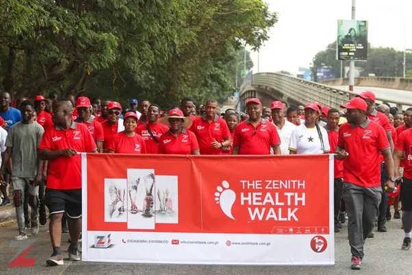 Ghana: Zenith Bank celebrates its 19th anniversary with a grand health walk